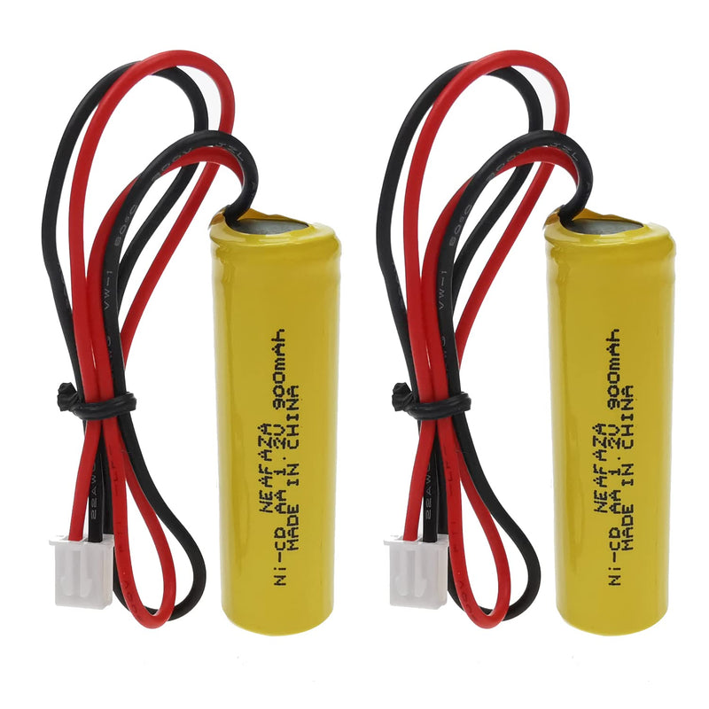 5 Pack 1.2v 900mAh Ni-CD AA Exit Sign Emergency Light Battery Replacement Compatible with Unitech AA900mAh OSA268 ELB CS01 Lithonia Battery EXR LED EL M6