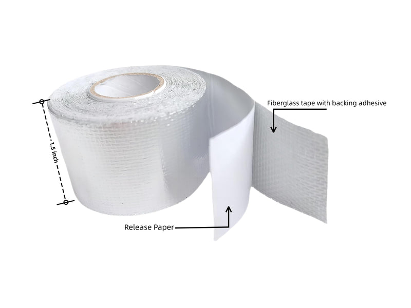 [Australia - AusPower] - 2 Rolls Fireproof Self-Adhesive Heat Shield Tape, 1.5 inch x 29.5FT Fiberglass Heat Resistant Tape High Temperature Reflective Silver Foil Tape Tear-Resistant for Automotive, HVAC, and Industrial Use 