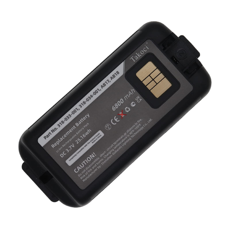 [Australia - AusPower] - 6800mAh 318-034-001 AB17 AB18 Battery Replacement for Intermec CK3 CK3X CK3A CK3C CK3C1 CK3N CK3N1 CK3R EDA60K/EDA61K Barcode Scanner 