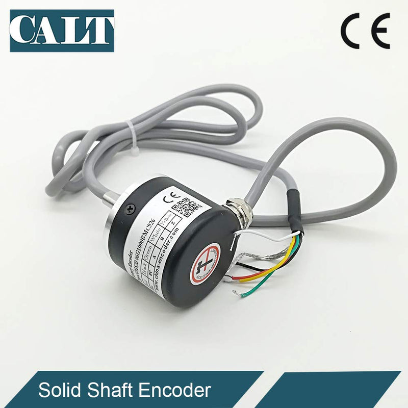 [Australia - AusPower] - 38mm Outer Diameter 6mm Solid Shaft Rotary Encoder 2000 PPR 5V Line driver Output 2000PPR Line driver with 5V 