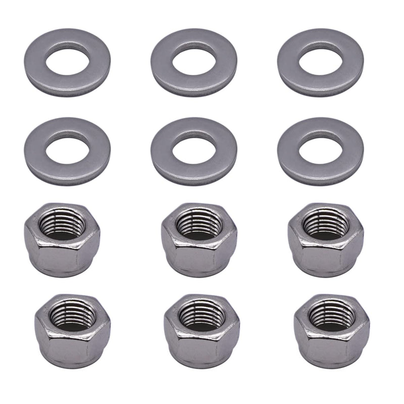 [Australia - AusPower] - 6 Packs Install Hardware Nut & Washer Kit 11-859116Q01 859116Q01 for Mercury Marine 