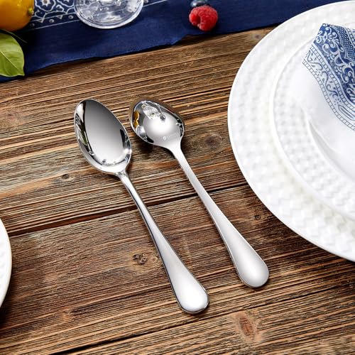 KEAWELL Premium Verona 8-Piece 7.6-Inch Dinner Spoon Set (8, Dinner Spoons)