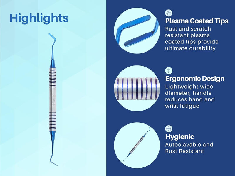 [Australia - AusPower] - ARTMAN INSTRUMENTS 10 PCS Dental Composite Filling Plastic Instruments – Flat Ends Heidman Set for Restorative Dentistry, Filling and Contouring 