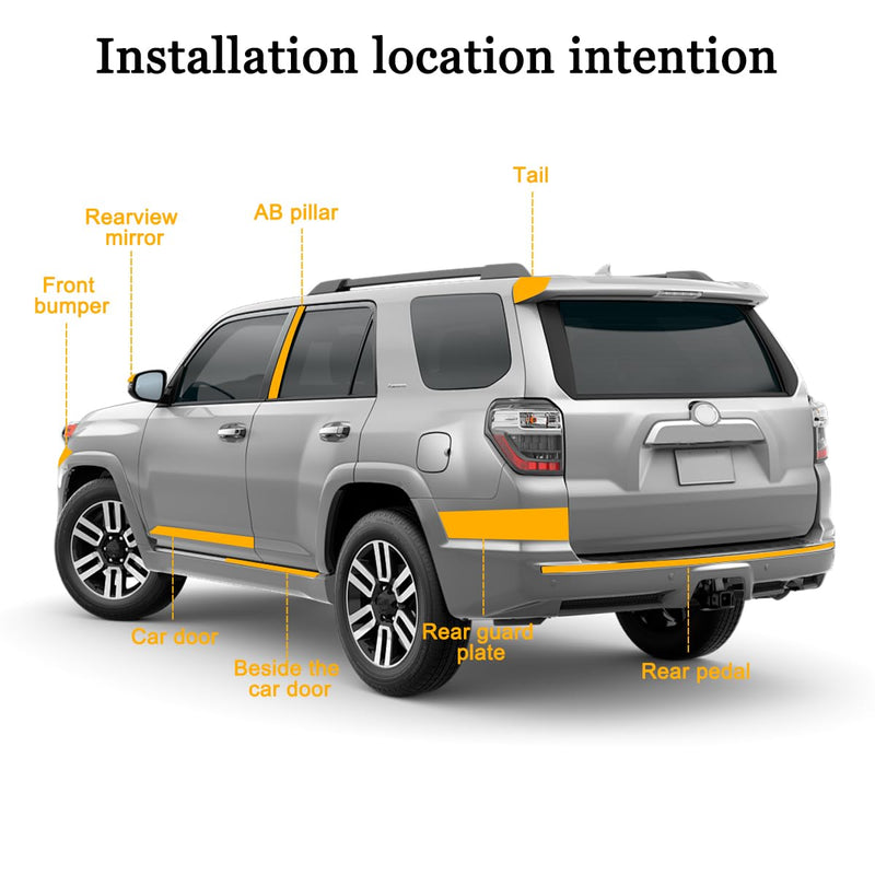 Carbon Fiber Car Tape Roll, 32Ft Air-Release Vehicle Adhesive Wrap Strip, Anti-Scratch Automotive Detailing Protective Tape Sticker Accessories, Universal for SUV, Sedan, Truck (32FT X 2.76in) 32FT X 2.76in