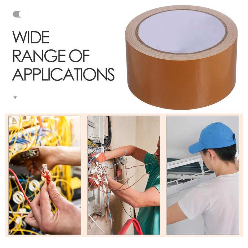 EXCEART Waterproof Single-Sided Cloth Tape 2In X 42.65Ft Strong Adhesive Carpet Floor Tape for Electrical Insulation Heavy Duty Surface Protection DIY Repairs and Packaging
