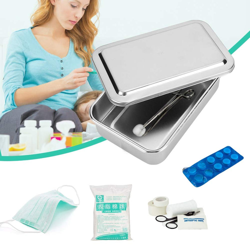 6 Inch Steriliser Container Cleaning Box Professional 304 Stainless Steel Rust Protection Storage Box for Instruments Reusable Cleaning Box with Lid