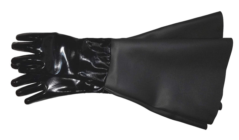[Australia - AusPower] - Neoprene Gloves for Sandblasting Sandblaster Sand Blast Cabinet - 9" x 28" Made in USA 