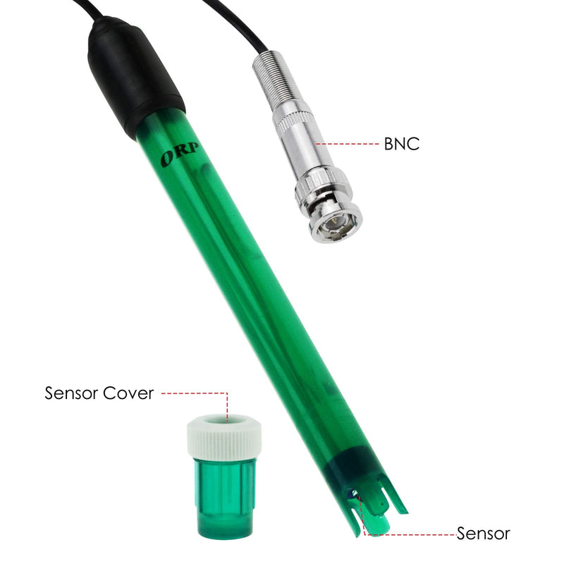[Australia - AusPower] - DANOPLUS ORP Electrode Replaceable BNC Socket Probe for ORP Tester Meter Controller 300cm Long Cable Aquariums, Tanks, Ponds Measurement 