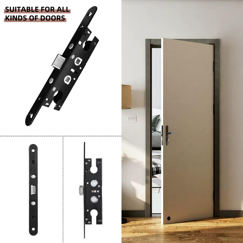 Storm Door 2 Piont Mortise Lock Body Replacement Fit for Pella Storm Door Handle Set Part (Black) 1 Pack Black
