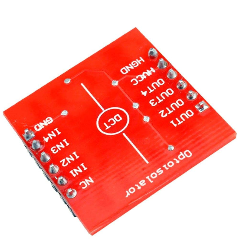 5PACK Expansion Board TLP281 4 Channel 4CH Optocoupler IC Module For High and Low Optocoupler Isolation for Arduino Expansion Board