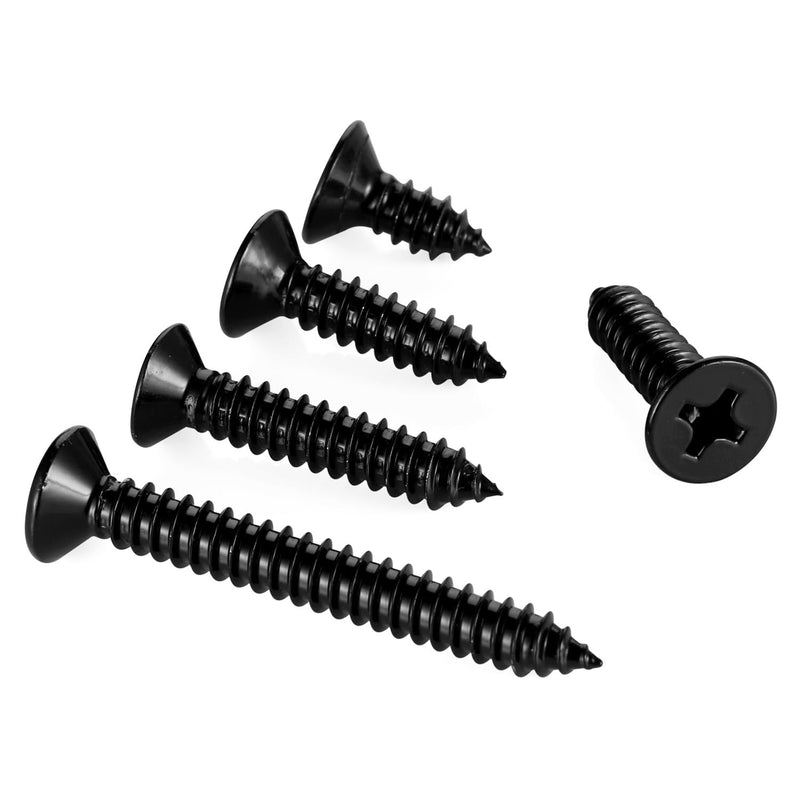 [Australia - AusPower] - 100PCS #10 x 1" Flat Head Sheet Metal Screws Phillips Drive Wood Screws, Black Oxide 304 Stainless Steel 18-8, Self Tapping 100 #10×1" (100 pcs) 