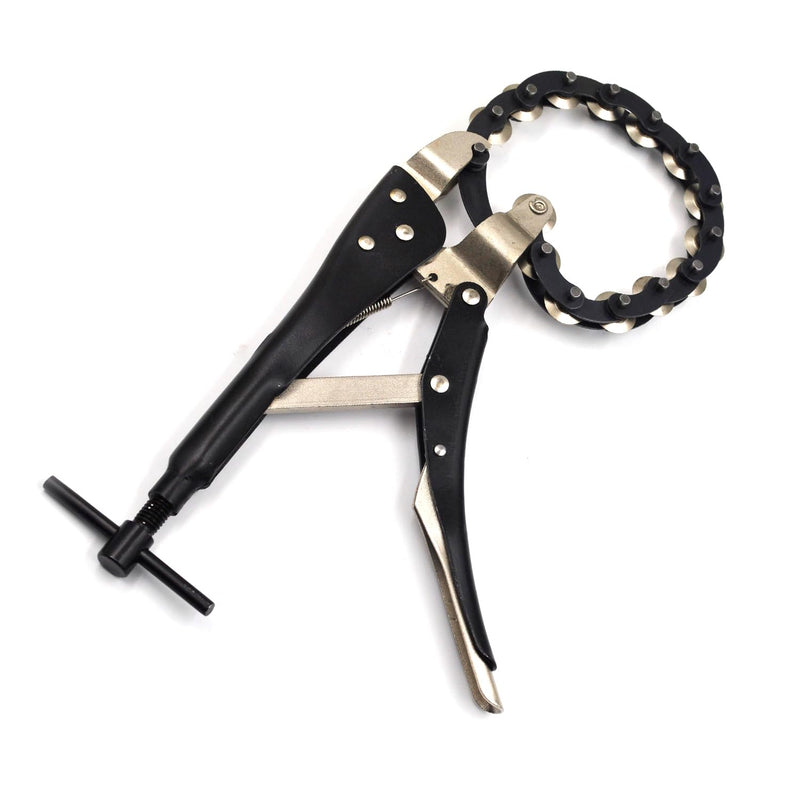 Exhaust Tube Chain Cutter, 0.6" to 3.3" Tailpipe Cutter, Tube Cutting Pliers for Cutting Exhaust Pipe Copper Pipes