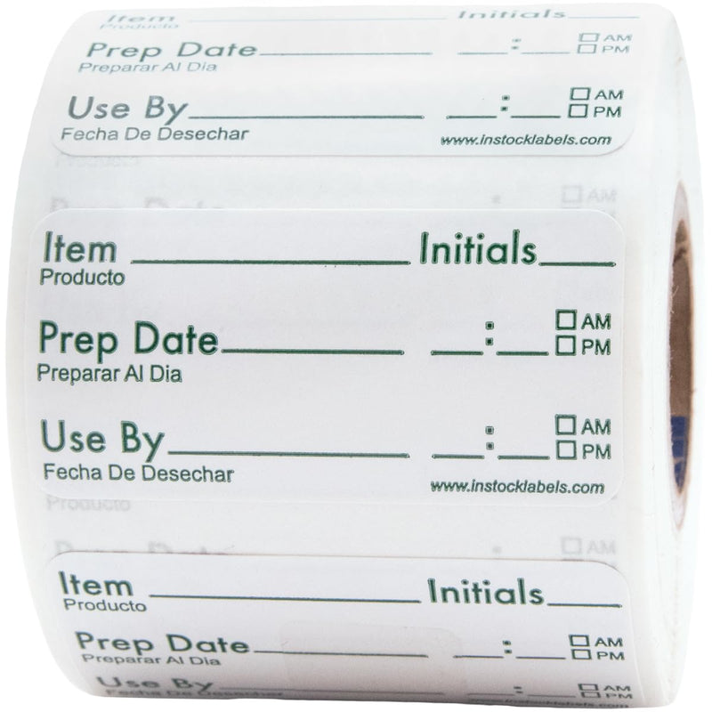 InStockLabels Removable Shelf Life Use By Food Rotation Labels 1 x 2 Inch 500 Adhesive Stickers