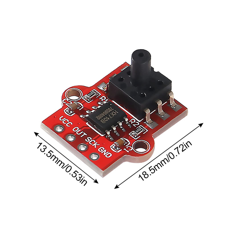 [Australia - AusPower] - 4pcs Air Pressure Sensor Module 3.3-5V Digital Barometric Liquid Water Level Controller Board 0-40KPa Air Pressure Sensor Connect 2.5mm Soft Tube 
