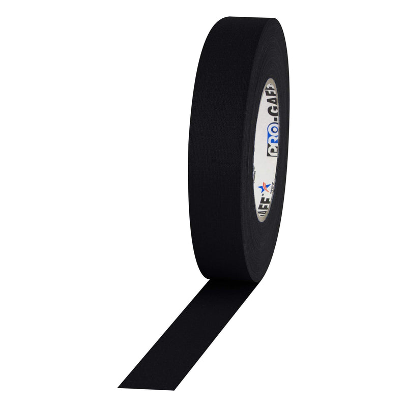 1" Width ProTapes Pro Gaff Premium Matte Cloth Gaffer's Tape Bundle - 1 Black 55 Yard Roll, 1 White 55 Yard Roll