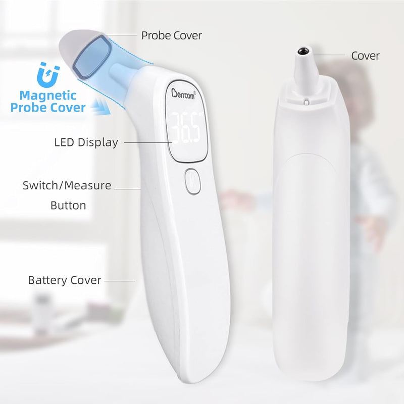 [Australia - AusPower] - [Value Bundle] Berrcom Forehead Thermometer JXB-178 & Berrcom Ear Thermometer for Adults and Kids ET005 