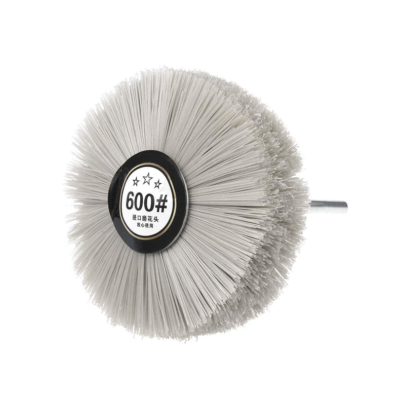 [Australia - AusPower] - uxcell Nylon Wheel Brush 600 Grits Abrasive Grinding Head with 6mm Threaded Shank 2 Pcs 600 Grit 
