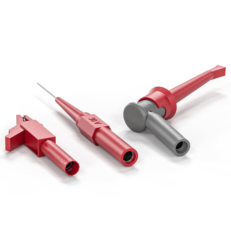 [Australia - AusPower] - Goupchn 28PCS Multimeter Test Leads Kit with Alligator Clips Test Hook Clips Wire Piercing Probes Replaceable Precision Sharp Probes for Electrical Testing 