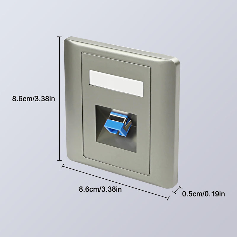 [Australia - AusPower] - XMSJSIY SC Simplex Fiber Optic Wall Plate Mounting Coupler Plug Socket SC Female to SC Female Simplex Fiber Optic Module Wall Mount Network Plate - 2PCS 