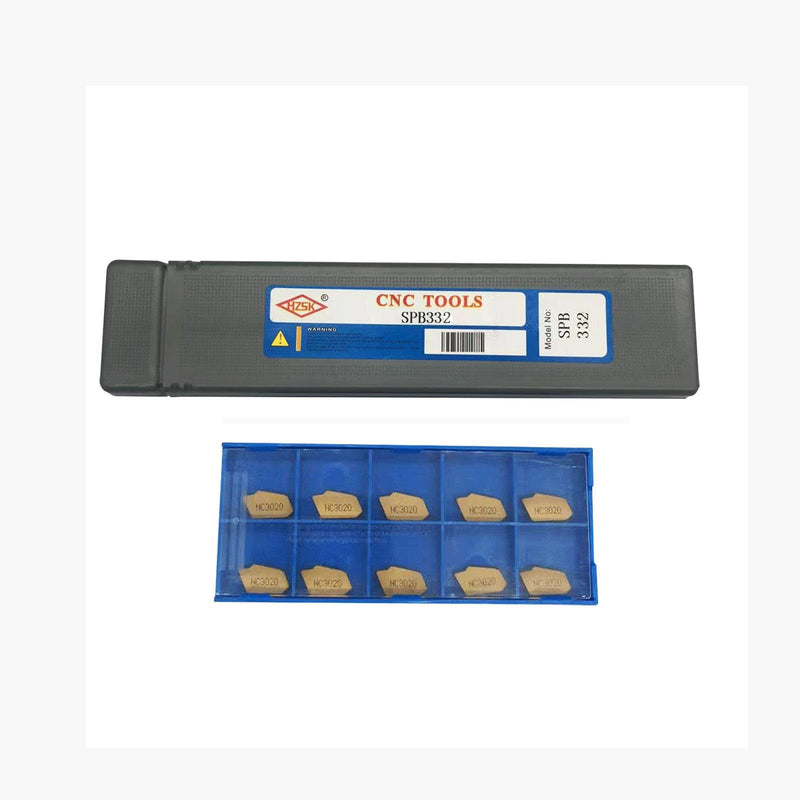 [Australia - AusPower] - ASZLBYM Groove Cutting Tool Chopping Board Tools SPB332 / SPB32-3 Groove Cutting Tool and 12 Pieces SP300 / ZQMX3N11-1E 3 mm Carbide Inserts for Groove Cutting 