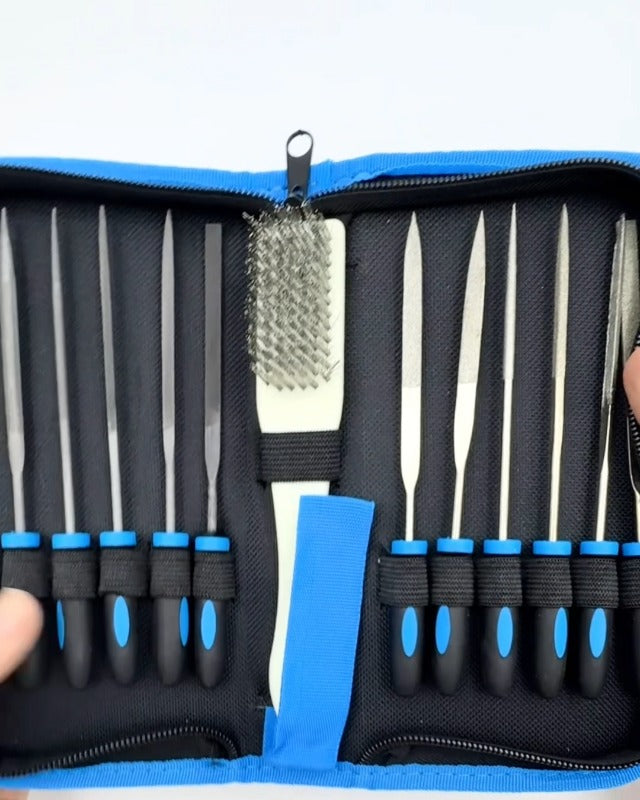 High-Quality Professional File Set Metal 13-Piece Needle Files for Wood | For wood, metal, plastic, jewelry, workshop, DIY, files, tool set