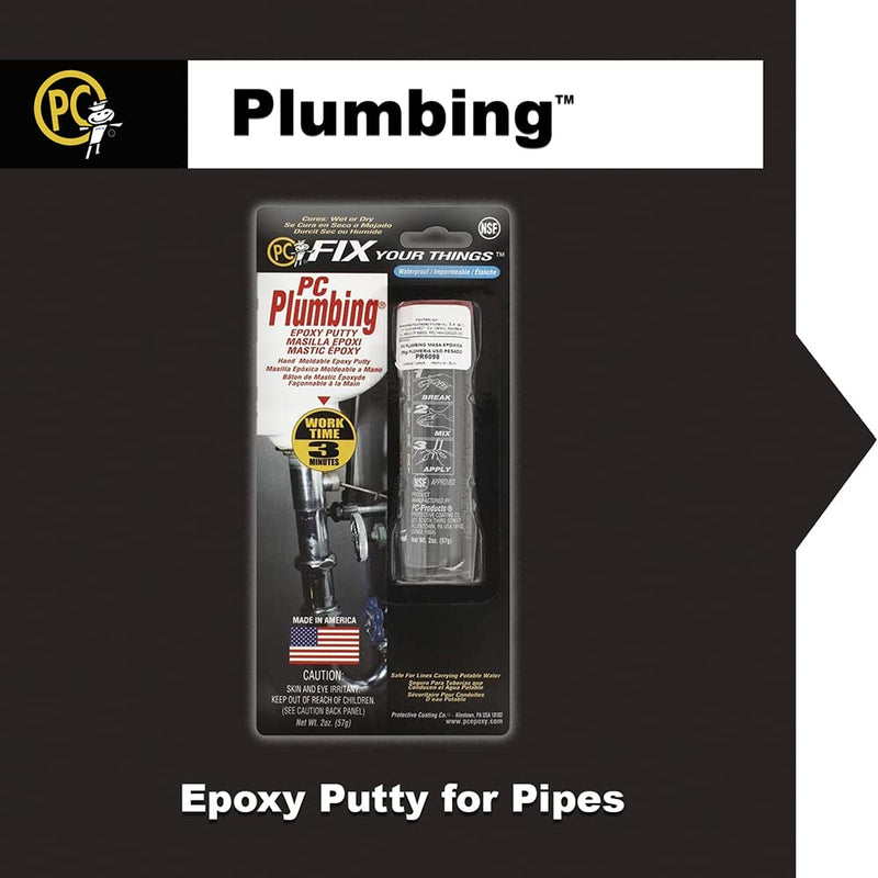 [Australia - AusPower] - PC Products PC-Plumbing Epoxy Putty, 2oz Stick, Gray (25598) 2 oz 