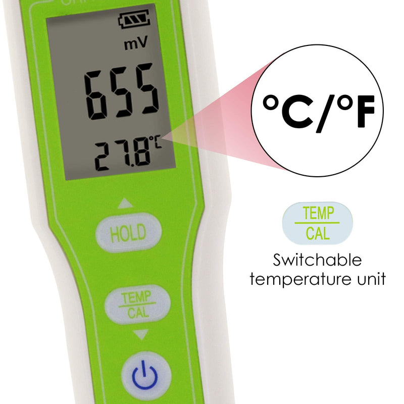 [Australia - AusPower] - Pensize ORP Tester -1200~1200mV with ORP Calibration Buffer Powder for Water Quality Measurement ±2mV High Accuracy Oxidation Reduction Potential Meter 
