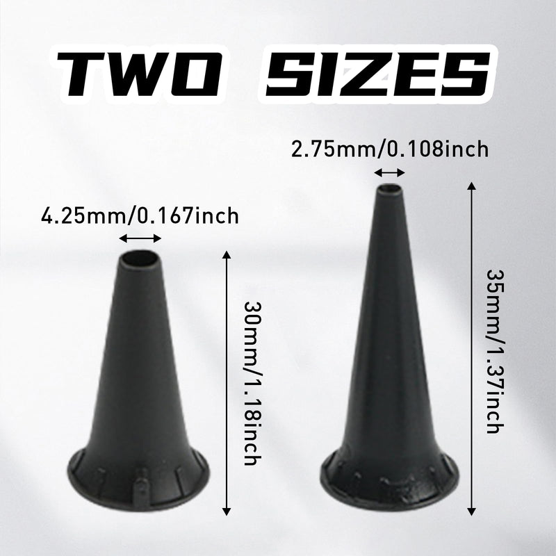 [Australia - AusPower] - 200 Pcs Otoscope Tips Plastic Disposable Ear Specula Cover 2.75/4.25mm Universal Otoscope Specula Tips, Replacement Specula for Adults 