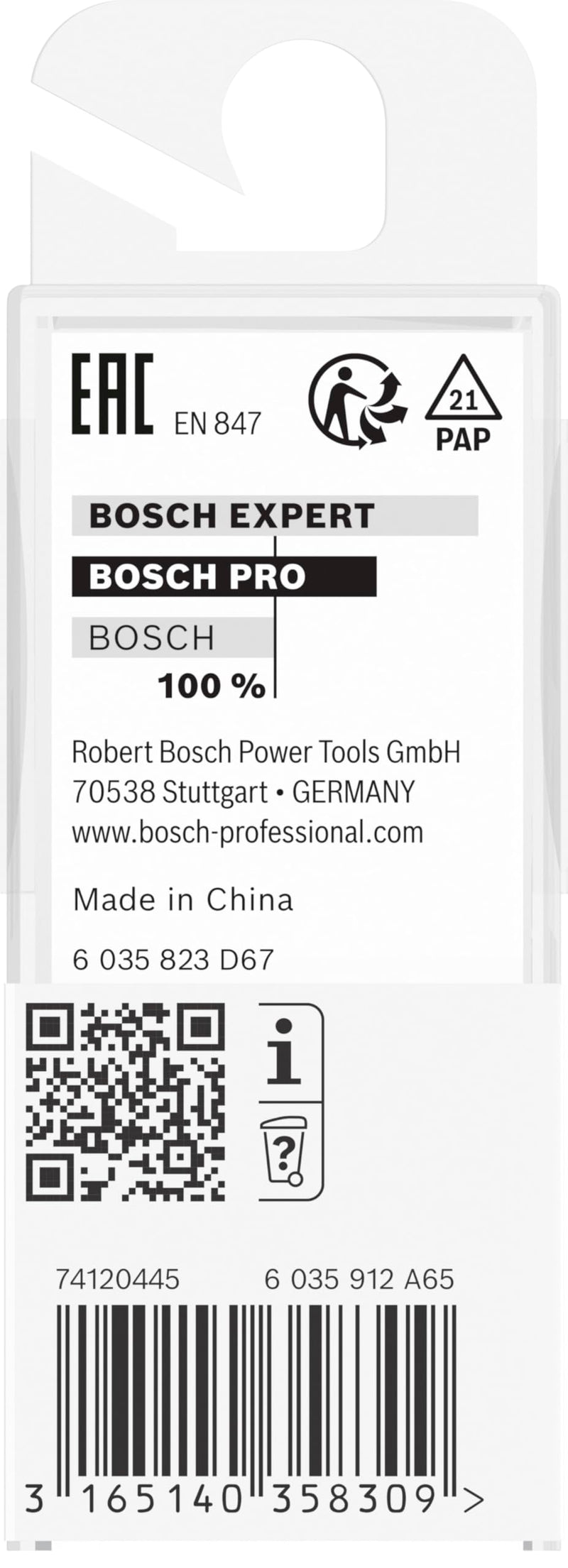 [Australia - AusPower] - Bosch 2 608 628 369 Core Box Bits 8 mm, R1 8 mm, D 16 mm, Working Length 12.7 mm, Total Length 45 mm L 8 mm silver/black 