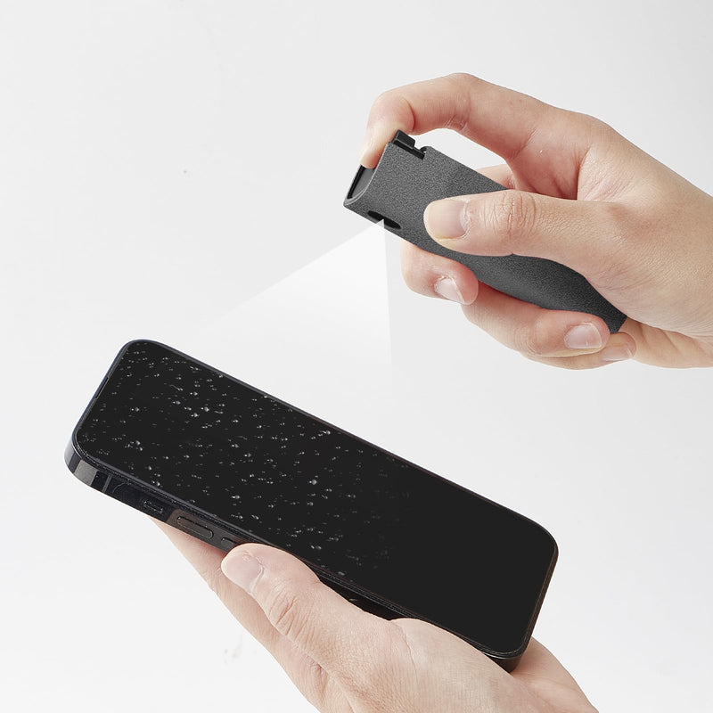 [Australia - AusPower] - YTT Touchscreen Mist Cleaner, Screen Cleaner, for All Phones, Laptop and Tablet Screens,Two in One Spray and Microfiber Cloth (Grey) Grey 