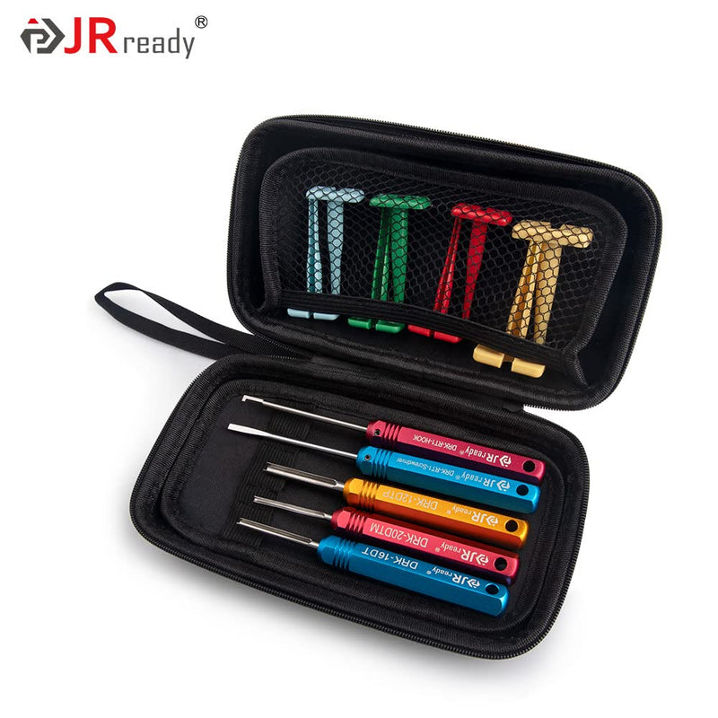[Australia - AusPower] - JRready ST5236 Deutsch Pin Extractor Tool for 16#12#20# Solid/Stamped Contacts 10-22 AWG, Terminal Removal Tool Kit with Steel DRK-RT1 for Deutsch DT,DTM,DTP Series Connector 13PCS 