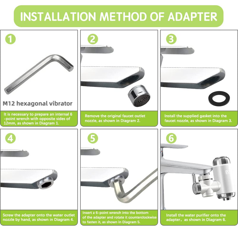 [Australia - AusPower] - Tap Adapter M20 to M22 - Thread Adapter for Male Thread M20 and M22, Ideal for Aerators and Sinks M20M22 