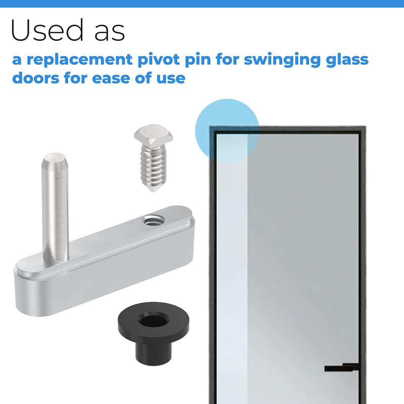 PalpitateC Shower Door Pivot Block with 3/4" Pin fit for Framed Swing Shower Doors, Framed Swing Shower Door Replacement Pivot Bracket #SDPB34