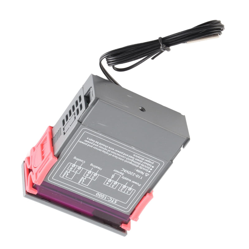 [Australia - AusPower] - Temperature Controller Digital STC-1000 Digital Cooling and Heating Thermostat with Sensor for Refrigerator and Fermenter (AC110~220V) AC110-220V 