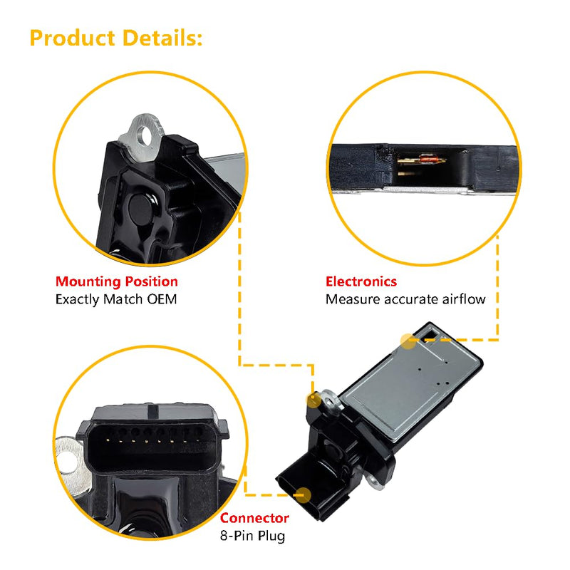 [Australia - AusPower] - Mass Air Flow Sensor Meter MAF | Fit for Buick Enclave LaCrosse Regal Cadillac ATS CTS Escalade XT5 XTS, Chevrolet Camaro Equinox Express Impala Silverado Tahoe, GMC Canyon Sierra Yukon | OE# 23262343 