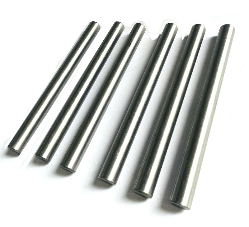 [Australia - AusPower] - 6pcs 3/8 x 4 Dowel Pins,3/8 inch x 4 inch Metal Dowel pins Shelf Pegs 3/8,Support Shelves,Bearings Alloy Steel Wood Bunk Bed peg 3/8 x 4 Inch 