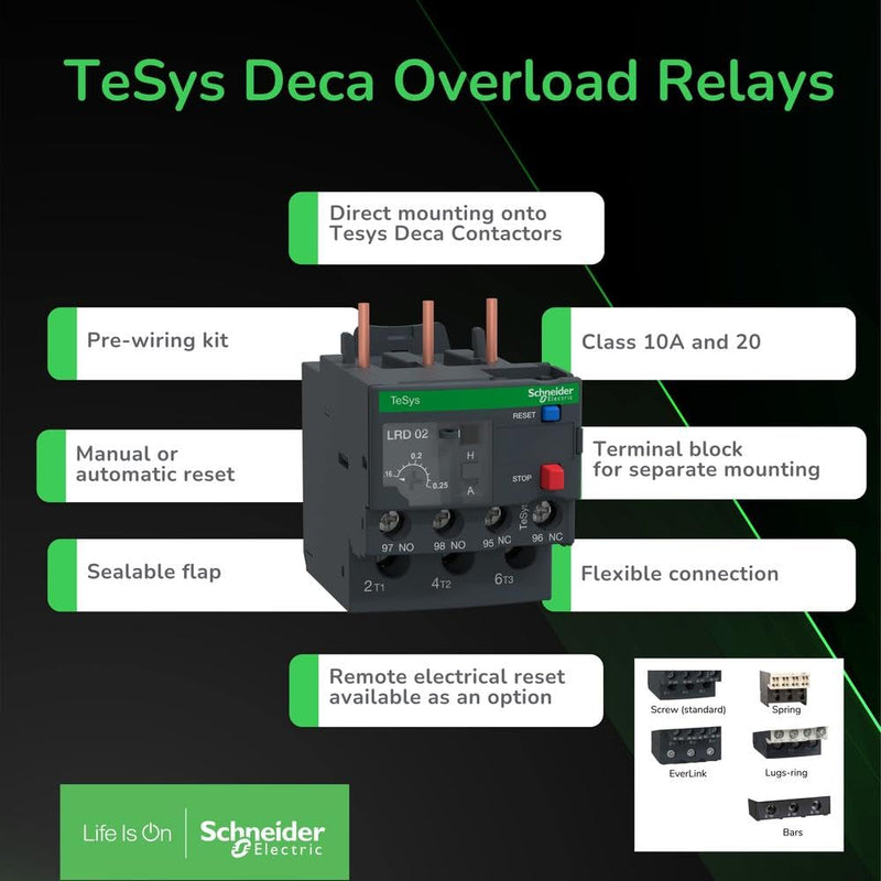 SCHNEIDER ELECTRIC - LRD10 - OVERLOAD RELAY