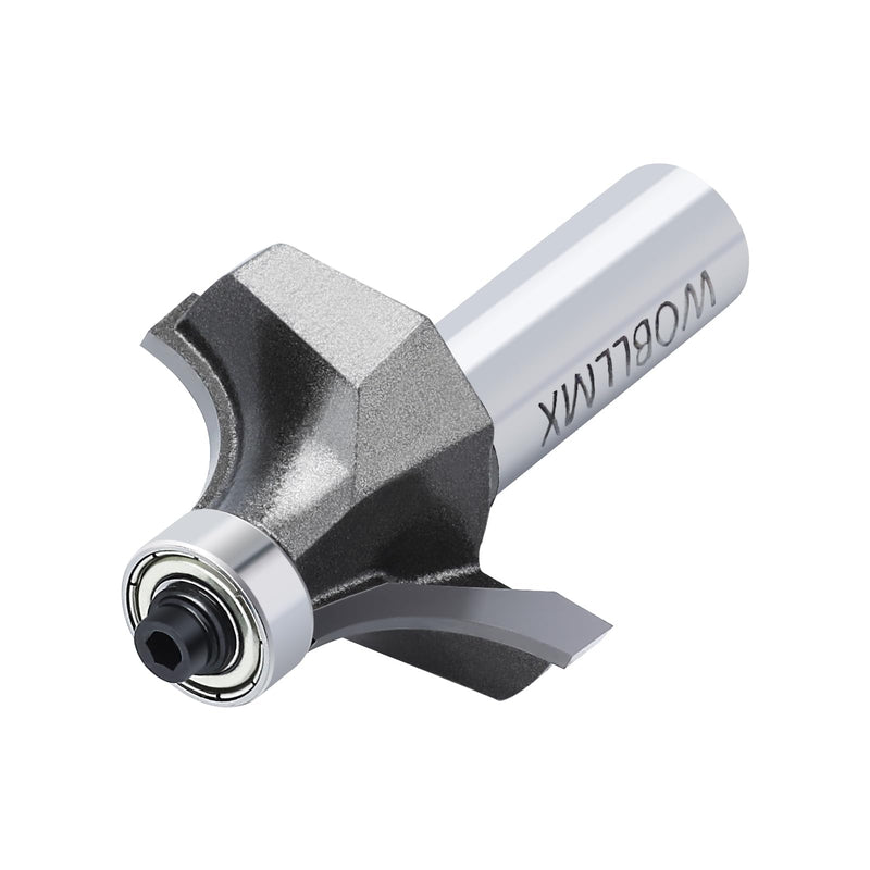 12 mm Shank Rounding Cutter, Radius 20.5 mm, with Ball Bearings Top Carbide Blade Handy Durable and Sharp for Woodworking DIY at Home R-20.5mm 12 mm shaft