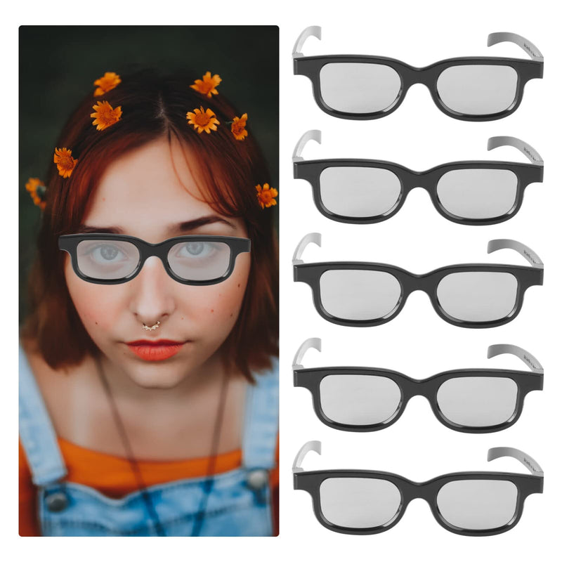 [Australia - AusPower] - SUPVOX Tv Projector 5 Pairs 3D Viewing Glasses for Movies Game Ultra-Light 3D Glasses Movie Polarizer for Theater Screens Computer Monitors Polarized Glasses 