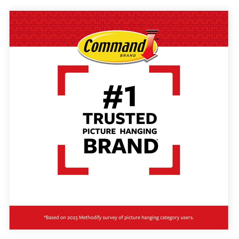 [Australia - AusPower] - Command Large Picture Hanging Strips, Damage Free Hanging Picture Hangers, No Tools Wall Hanging Strips for Living Spaces, 120 White Adhesive Strip Pairs 
