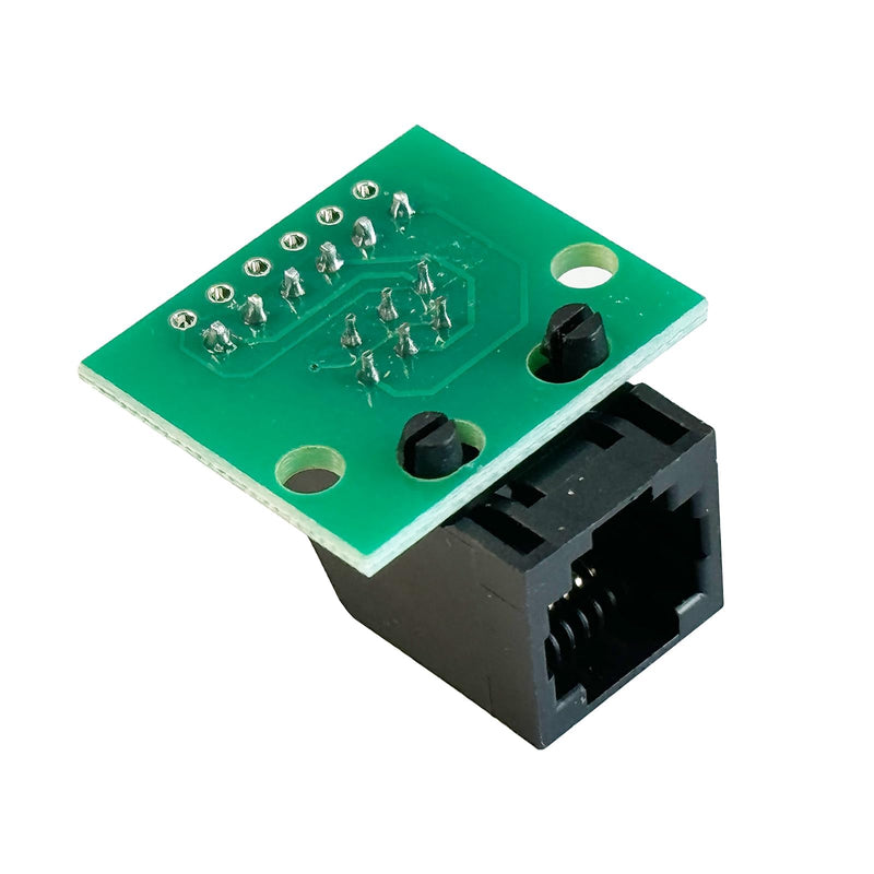 PENGLIN 2pcs RJ11 Female with PCB | RJ11 6P6C breakout board with pin, RJ11 6-pin telephone socket adapter