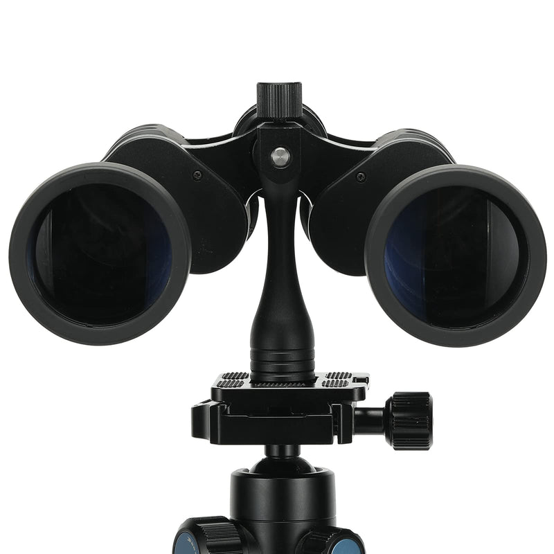 [Australia - AusPower] - Binocular Tripod Adapter 1/4-20Inch Threading, Quick Release Adapter for Attaching Binoculars to a Tripod Detachable Mount（Black） Bino Tripod Adapter Zhongzhen Tripod Mount Adapter Connection screws X1 
