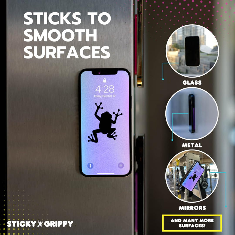[Australia - AusPower] - Suction Phone Case Mount, Silicon Adhesive Phone Accessory for iPhone and Android, Hands-Free Fidget Toy Mirror Shower Phone Holder, Tiktok Videos and Selfies (Translucent) Translucent 