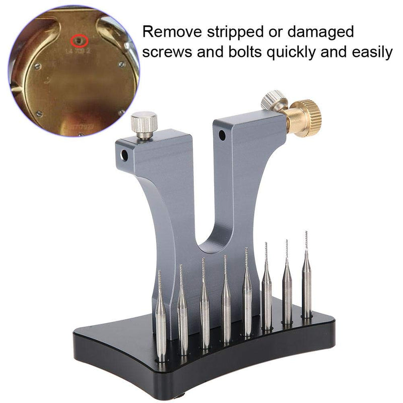 [Australia - AusPower] - Taidda Damaged Screw Extractor, Practical Stainless Steel 8 Pins Damaged Screw Extractor Broken Screw Remover Tool for Watch Makers 
