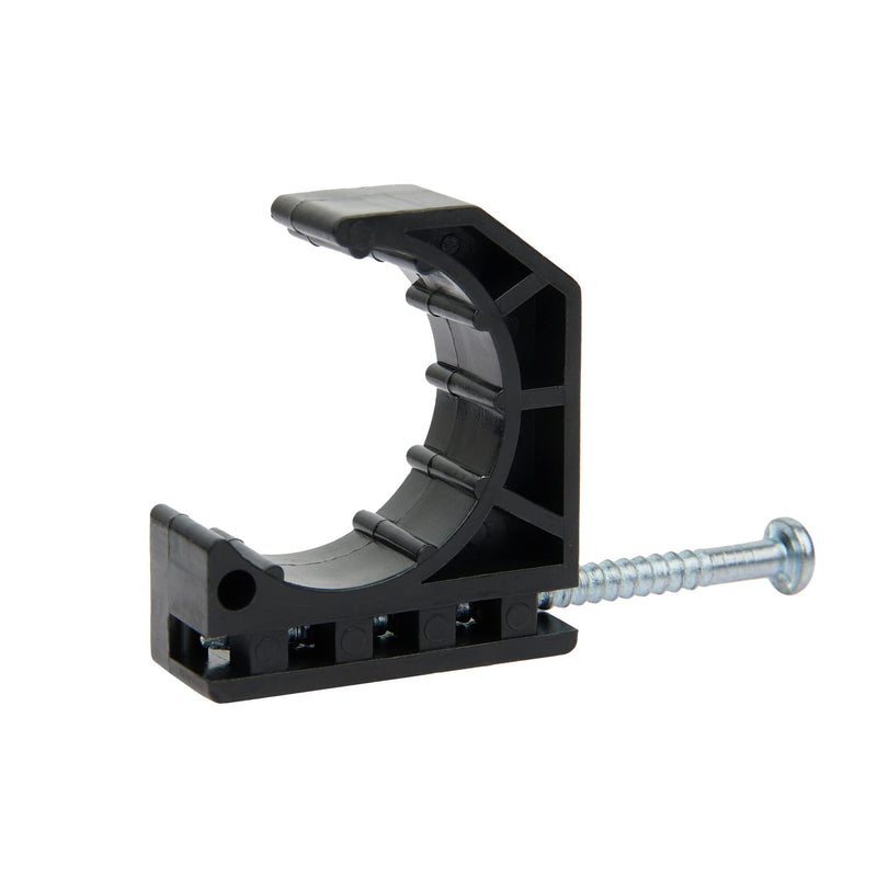 [Australia - AusPower] - (Pack of 50) EFIELD Black Color Half Clamp Fixture, J-Hook with Nail For 3/4" PEX Tubing/Pipe Support (3/4 Inch) 3/4''-P50 J Clamp 