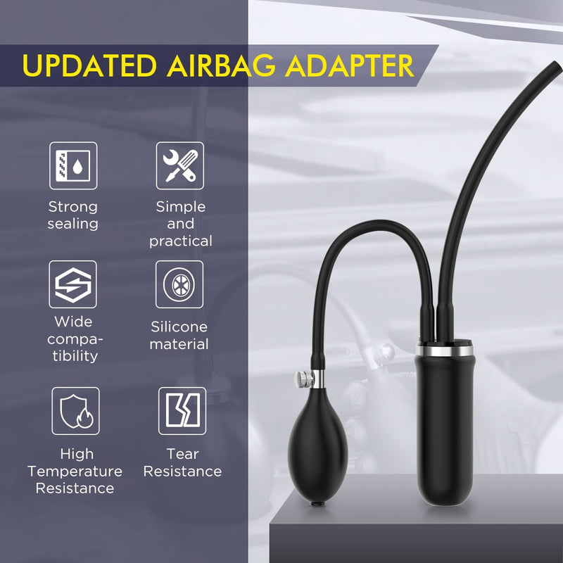 [Australia - AusPower] - CMTOOL Universal Bladder Adapter Automotive Smoke Machine Inflatable Bladder, EVAP Smoke Machine Leak Tester Adaptor, Intake Exhaust Leak Detector Tool 