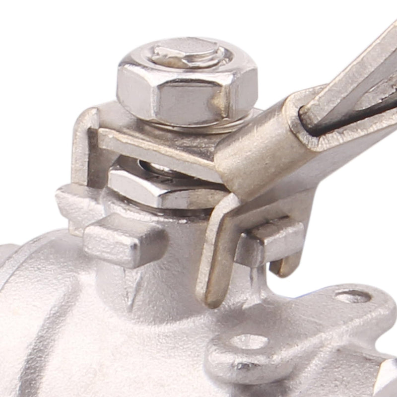 [Australia - AusPower] - DERNORD 2 Pack Stainless Steel 304 Ball Valve, 2-Piece Full Port Heavy Duty for WOG with Locking Device (1/2" NPT) 1/2" NPT Pack of 2 