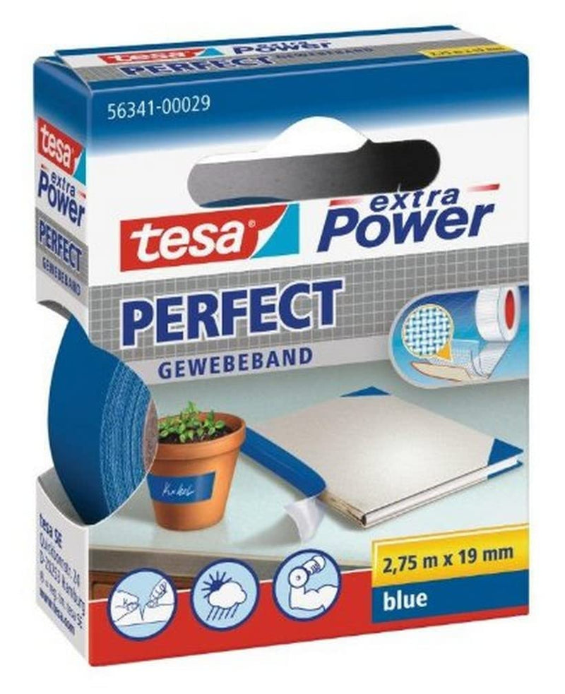 tesa Extra Power Perfect 2.75m x 19mm Blue