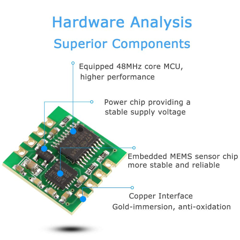 [Australia - AusPower] - WitMotion WT61C-232 High-Accuracy Accelerometer Sensor, 6-Axis Acceleration(+-16g)+Gyro+Angle (XY 0.05° Accuracy) with Kalman Filtering, MPU6050 AHRS IMU (Unaffected by Magnetic Field), for Arduino 