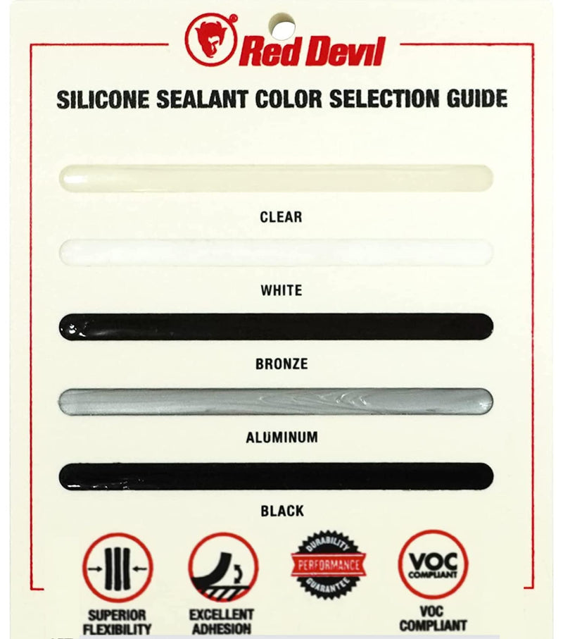 [Australia - AusPower] - Red Devil 08260I RD PRO Industrial Grade RTV 100% Silicone Weather-Resistant Sealant, 10.1 oz. Tube, Clear, 1-Pack 1 Pack 